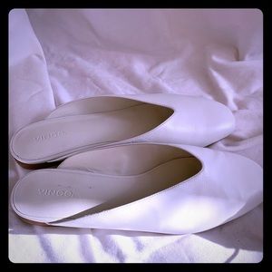 VINCE Brand new white ballet mules. Size 9